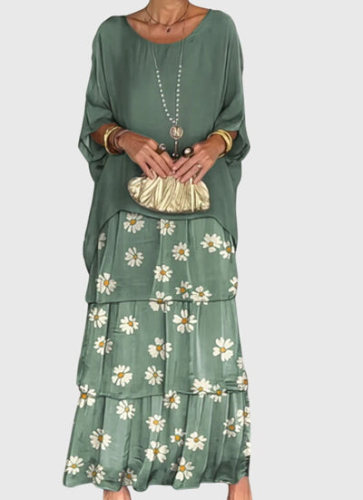 Susan™ | Długa i Jasna Elegancka Sukienka