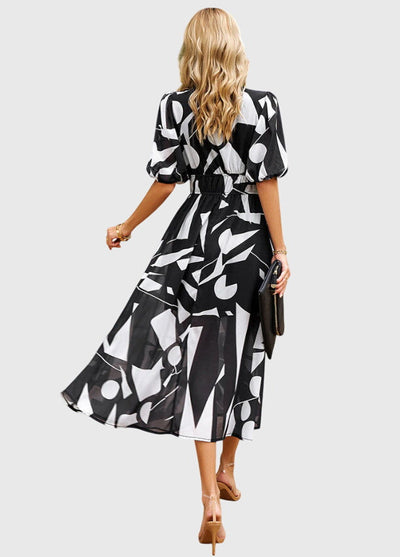 Merlina™ | Modelująca Kwiatowa Sukienka Midi