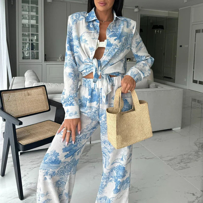 Sophie | Chic Long Sleeve Relaxed Fit 2 Piece Set