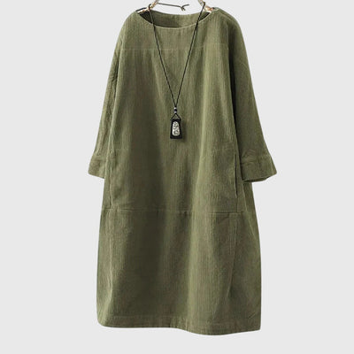 Łaska | Relaksująca Midi Sukienka z Tkaniny