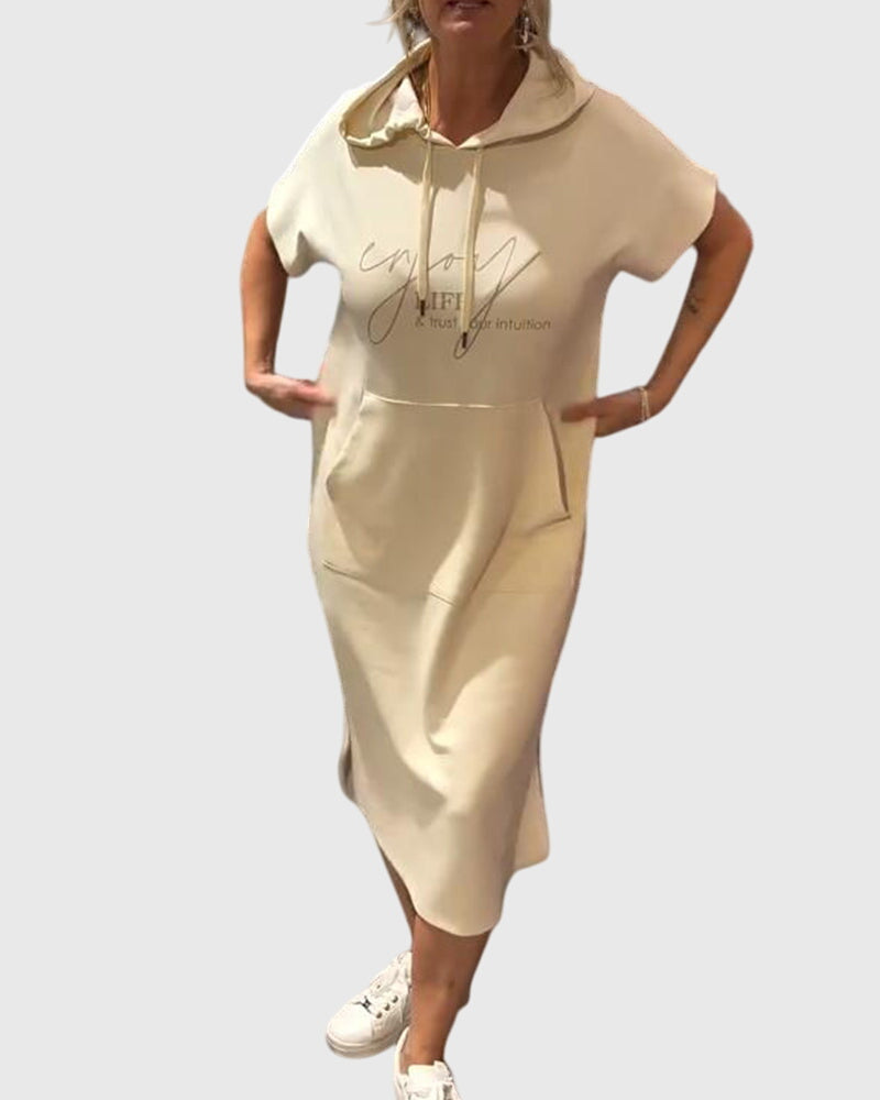 Marlowe™ | Luźna Sukienka z Kapturem