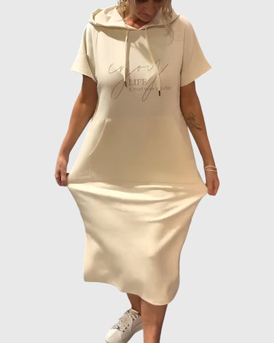 Marlowe™ | Luźna Sukienka z Kapturem