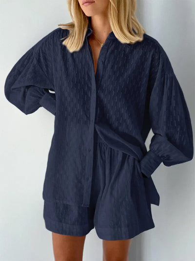 Charlotte | Effortlessly Stylish Breezy Shirt and Shorts Set