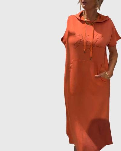 Marlowe™ | Luźna Sukienka z Kapturem