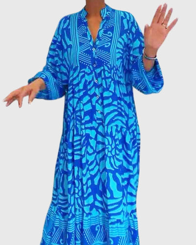 Mckinley™ | Maxi Sukienka z pięknym Wzorem