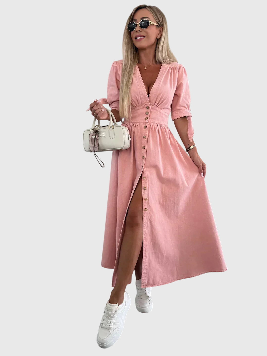 Zofia™ | Stylowa Sukienka Dżinsowa