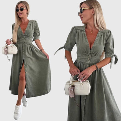 Zofia™ | Stylowa Sukienka Dżinsowa