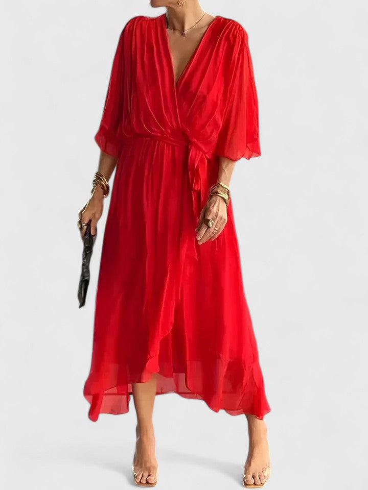 Nada | Elegancka Sukienka z Dekoltem w Kształcie V